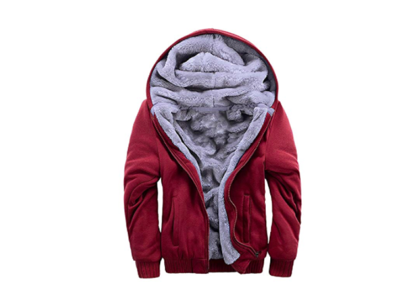 Men's Pullover Winter Jackets Hooed Fleece Hoodies Sweatshirt
